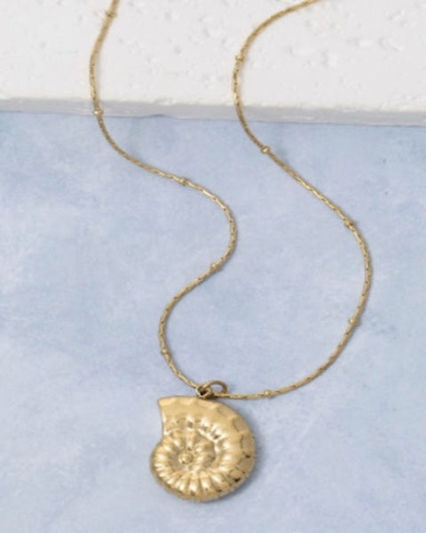 Spiral Shell Pendant Necklace – And Then LB