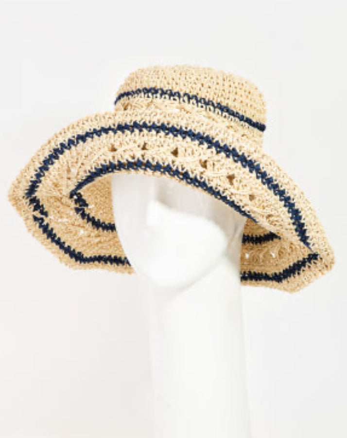Blue Striped Bucket Hat