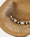 Beaded Puka Shell Cowboy Hat