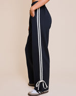 Navy Bow Side Track Pants
