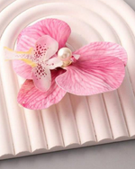 Pearl Orchid Hair Clip