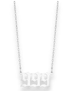 Silver Angel Number Necklace