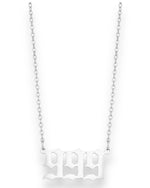 Silver Angel Number Necklace