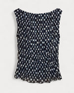 Blackberry Gingham Smocked Tank