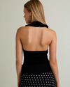 Halter Neck Ruffle Bodysuit