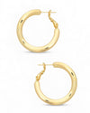 Classic Brass Twist Hoop