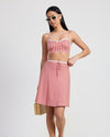 Gingham Bias A Line Skirt
