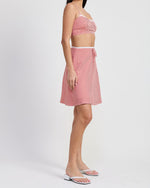 Gingham Bias A Line Skirt