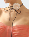 Rosette Wrap Choker Necklace