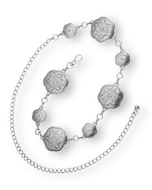 Silver Rosie Western Chain Belt