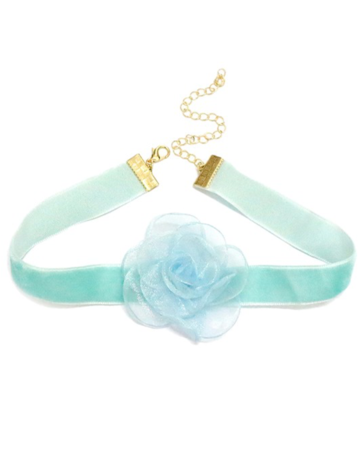 Velvet Ribbon Rossette Choker