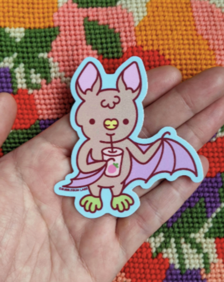 Vinyl Sticker - Fruit Smoothie Bat