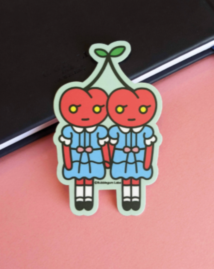 Vinyl Sticker - Twin Cherries Apparition