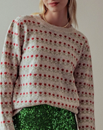 Roses and Cream Knit Pullover