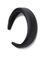 Black Satin Padded Headband