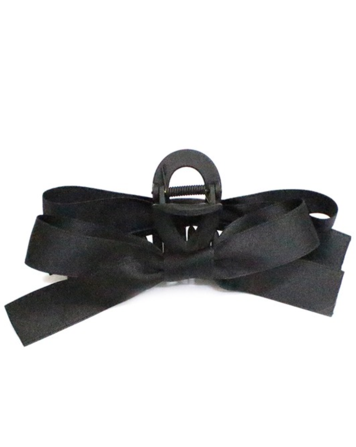 Satin Bow Claw Clip