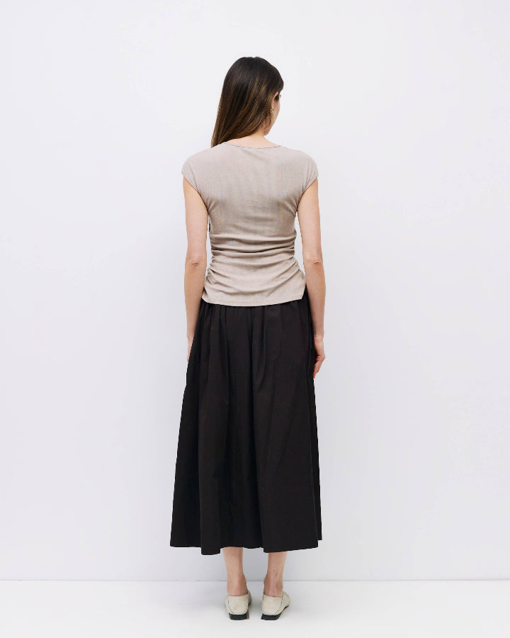 Taupe Archer Top