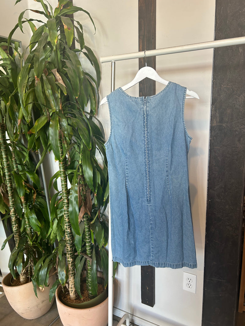 Vintage Sea Animal Denim Dress