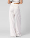 White Wide Leg Tailored Pants