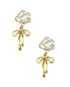 Rose Bow Drop Earring