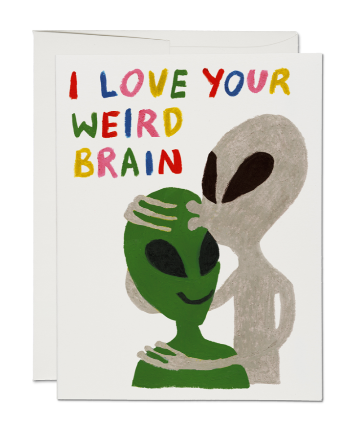 Alien Love Greeting Card