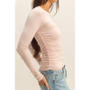 Ruched Side Long Sleeve Top