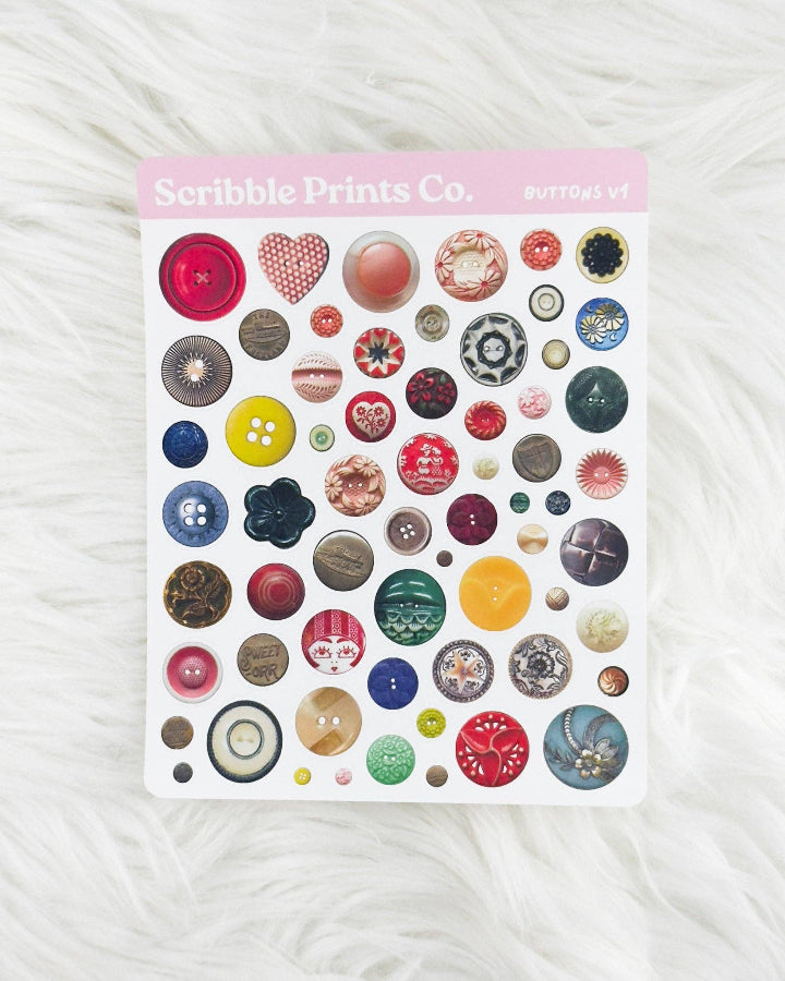 Buttons Volume 1 Sticker Sheet – And Then LB