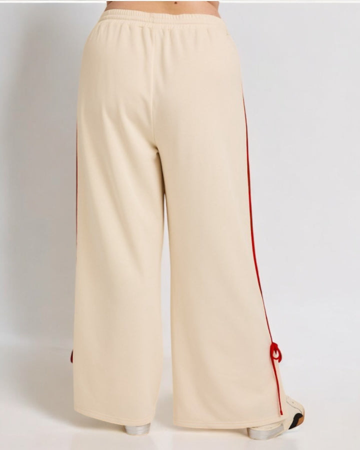 Vanilla Bow Side Track Pants