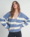 Blue & Ivory Striped Sweater