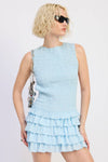 Wine Smocked Mini Dress
