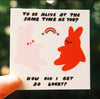 Alive With You Sticker