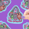I Love Funky Keychains Sticker
