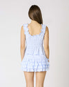 Baby Blue Tiered Ruffle Mini Skort