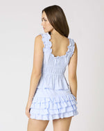 Baby Blue Tiered Ruffle Mini Skort