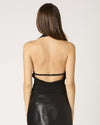 Black Deep V Halter