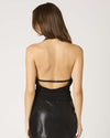 Black Deep V Halter