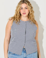 Black Gingham Picnic Top