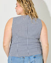 Black Gingham Picnic Top