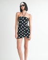 Mini Ruched Polka Dot Dress