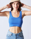 Blue Lala Baby Rib Cropped Tank