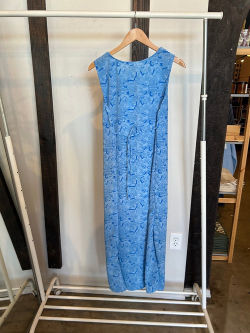Vintage Baby Blue Floral Dress