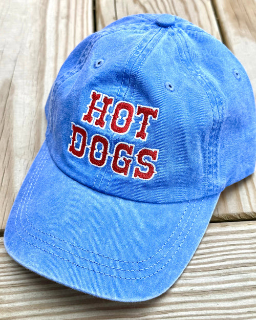 Blue Hot dogs Baseball Cap