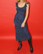 Navy Floral Maxi Dress