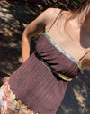 Vintage Brown Sequin Trim Cami