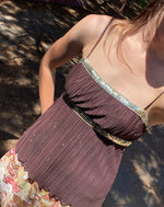 Vintage Brown Sequin Trim Cami