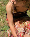 Vintage Brown Sequin Trim Cami