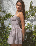Gingham Linen Mini Dress