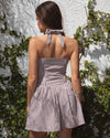 Gingham Linen Mini Dress