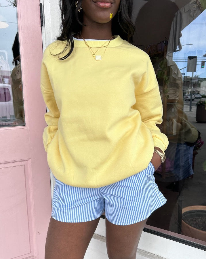 Butter Yellow Crewneck