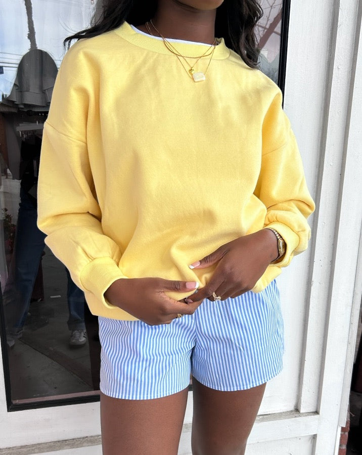 Butter Yellow Crewneck